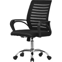 ML-Design Bürostuhl Ergonomisch Schwarz Höhenverstellbarer Drehstuhl