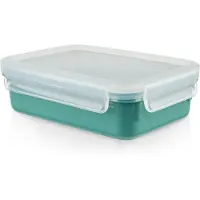 EMSA Clip & Close, Box, Rechteckig, 0,8 l, Blau, Transparent, Polypropylen (PP), Thermoplastisches Elastomer (TPE), Deutschland