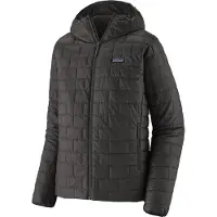 Patagonia - Nano Puff Hoody - Kunstfaserjacke Gr L grau/schwarz