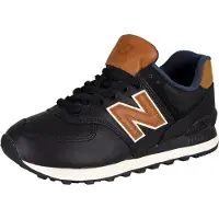 New Balance 574 Ledertrainer, Schwarz 42 EU