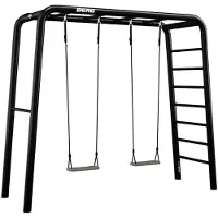 Berg Spiel- und Fitnessgerät PlayBase Medium + Swing set Stahl zum Eingraben