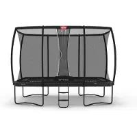Berg Trampolin Ultim Champion Regular 410 + Sicherheitsnetz DLX XL Grau