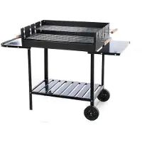 Royal Food CB 280X Kohlegrill mit 2 Grillrosten Kochfläche 75 x 50 cm
