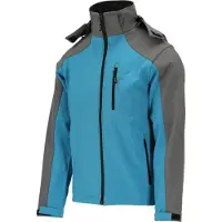 YATO STRATUS Softshelljacke mit Kapuze, Größe XL, blau-grau