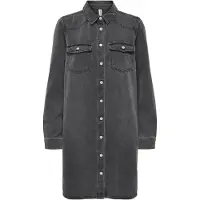 ONLY Jeanskleid "ONLLISA L/S DNM DRESS GUA NOOS" Brusttaschen