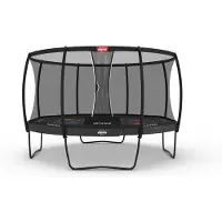 Berg Trampolin Elite Regular 430 + Sicherheitsnetz Deluxe Grau Levels