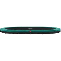 Berg Bodentrampolin Grand Favorit InGround 520 520x350 cm Stahlrahmen Grün