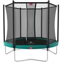 Berg Trampolin Favorit Regular 330 + Sicherheitsnetz Comfort Stahlrahmen Grün