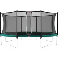 Berg Trampolin Grand Favorit Regular 520 + Sicherheitsnetz Comfort Grün