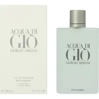 Giorgio Armani Acqua Di Giò Pour Homme, Männer, 200 ml, Nicht nachfüllbare Flasche, Bergamotte, Freesie, Marine, Zedernholz
