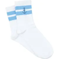 Brunnen Socken Größe 40-45 aus Baumwolle mit Stickerei, Geschenk zur Konfirmation