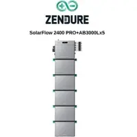 Zendure SolarFlow 2400 Pro und AB3000L Erweiterungsakku - 5x AB3000L