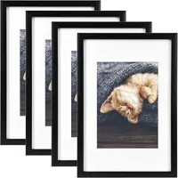 Bomoe Galeria Bilderrahmen 1 Bild 13x18cm Schwarz 4tlg