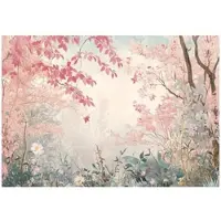 WALLARENA Fototapete Bäume in Rosa | Gr.: 150 x 105 cm