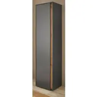 Furn.Design Schuhschrank grau matt, Eiche Wotan 50x200 cm, Graderobenschrank 10 Fächer | Gr.: onesize