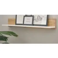 Furn.Design Aktenregal Weiß matt, Eiche Wotan 100 cm, Wandregal für Homeoffice und Büro | Gr.: onesize