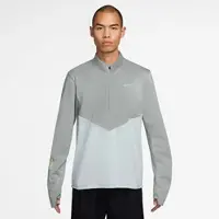 Nike Pacer Winterized Half-Zip Laufshirt Herren - grau, silber, Größe XXL (auch verfügbar in S, L)