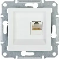 Schneider Electric Computersteckdose Kategorie 5e ohne Rahmen, weiß ASFORA