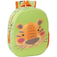Safta Tiger 3d 8.64l 32x43x14 Cm 622546890 Rucksack Grün Kinder Grün One Size