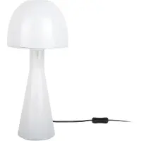 Leitmotiv - Tischleuchte Bombin - Weiß - Ø20cm Tischlampe - Nachttischlampe, Wohnzimmer, Schlafzimmer
