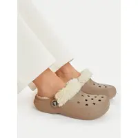 Crocs Pantoletten Classic Lined Clog 211396 Beige