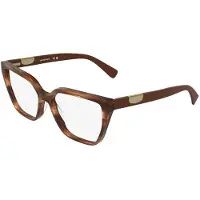 Longchamp LO2785 55/16/140 Brillen mit Streifen in Braun Acetat FRAU LO2785