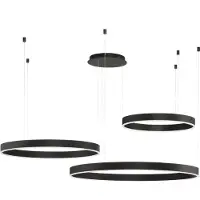 Lyora MOTIF LED Pendelleuchte Schwarz 140W Warmweiss 250x100cm dimmbar 9530170