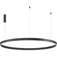 Lyora Nova Luce MOTIF LED Pendelleuchte Schwarz 80W Steuerbare Lichtfarbe 250x150cm dimmbar 9530222