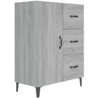 Helloshop26 - Buffet Sideboard Kommode Kleiderschrank Aufbewahrungsmöbel Organizer Küche Wohnzimmer Lounge Sonoma 69,5 x 34 x 90 cm 02_0036431