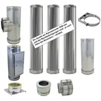 Bertrams Dw Fertig-Schornstein 22KP8-200 Ø 200, 11,7 m, Komplettpaket
