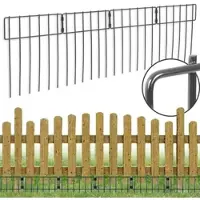 Voss.garden 10x Unterkletterschutz 33x43cm grau, Gartenzaun, Tier-Absperrzaun, Hundezaun