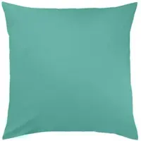 TRAUMSCHLAF Uni Mako-Satin Kissenbezüge 40x40 cm | mineralgrün - grün