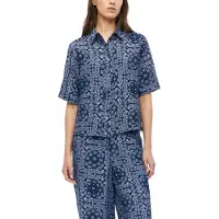 s.Oliver Druckbluse Kurzarm Sommerhemd mit grafischem Muster / kurz