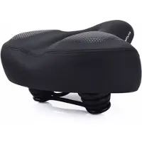INF Fahrradsattel aus weichem Schaumstoff Schwarz