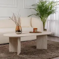 Dmora Couchtisch Parrano 119x60x40h cm Beige