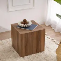 Dmora Couchtisch Moglia 45x45x50h cm Braun Kubische Form