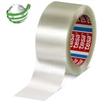 TESA 60416 150mmx1250m transparent, ist ein Universal Packband mit einem PET Träger, der zu 90 % aus Post Consumer Abfällen