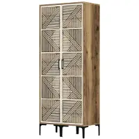 Dmora Kleiderschrank 2 Türen Alkaid 80x201,4 cm Braun