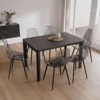 Dmora Stuhl Agate Grau 6 Stühle Tragkraft 120 kg
