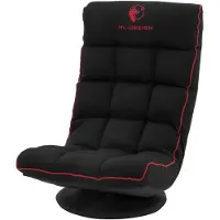 ML-Design Gaming Bodenstuhl Schwarz-Rot 360 Drehbar & Verstellbar