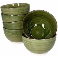 MamboCat 6er Set Müslischalen Waldi grün - 24326366
