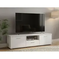 Dmora TV-Schrank Fernande 147.2x39.8x38.4 cm Weiß, eine Schublade