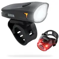 AARON LUX Fahrradlicht Set - StVZO zugelassen - Front- und Rücklicht