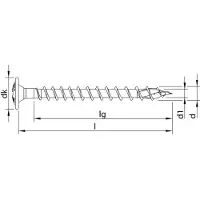 Heco -TOPIX-plus 4,0 x 40, Rückwandschraube, Pozi-Drive, VVG, A3K