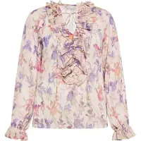 Usha Bluse Damen Creme Mehrfarbig