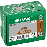 Spax Korpusverbinder T-Star Plus T20 Teilgewinde Vernickelt