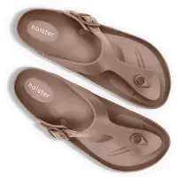 Original Brands Holster Holster Damen Coastal Slide Sandalen BRAUN 39