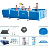 Intex Rechteckiger Frame Pool - 450x220x84 cm - 9-teilig S40275