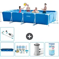 Intex Rechteckiger Frame Pool - 450x220x84 cm - 6-teilig S40255