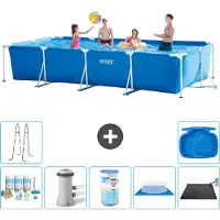 Intex Rechteckiger Frame Pool - 450x220x84 cm - 8-teilig S40299